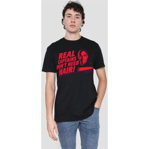 Star Trek Real Captain T-Shirt, Black Size: Small Black S Star Trek Real Captain T-Shirt, Black Size: Small Black S