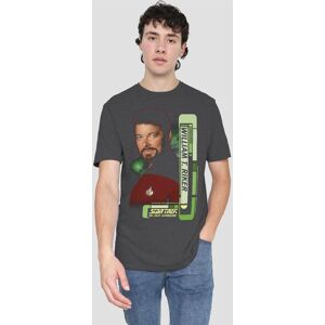 Star Trek Riker T-Shirt, Charcoal in Grey Size: 2XL Grey 2XL Star Trek Riker T-Shirt, Charcoal in Grey Size: 2XL Grey 2XL