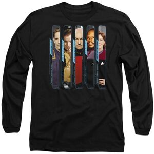 Star Trek The Captains Long Sleeve T-Shirt, Black Size: XL Black XL Star Trek The Captains Long Sleeve T-Shirt, Black Size: XL Black XL