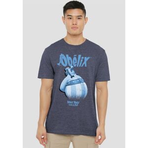Netflix Asterix & Obelix - Blue Grump T-Shirt, Heather Navy Size: XL Navy XL Netflix Asterix & Obelix - Blue Grump T-Shirt, Heather Navy Size: XL Navy XL