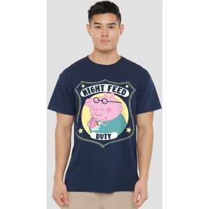 Hasbro Peppa Pig - Daddy Pig Night Feed Duty T-Shirt, Navy Size: 2XL Navy 2XL Hasbro Peppa Pig - Daddy Pig Night Feed Duty T-Shirt, Navy Size: 2XL Navy 2XL