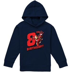 Marvel Iron Man Birthday 8 Youth Kids Pull-Over Hoodie, Navy Size: 5-6 Years Navy 5-6 Years Marvel Iron Man Birthday 8 Youth Kids Pull-Over Hoodie, Navy Size: 5-6 Years Navy 5-6 Years