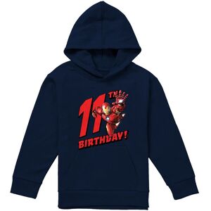 Marvel Iron Man Birthday 11 Youth Kids Pull-Over Hoodie, Navy Size: 12-13 Years Navy 12-13 Years Marvel Iron Man Birthday 11 Youth Kids Pull-Over Hoodie, Navy Size: 12-13 Years Navy 12-13 Years