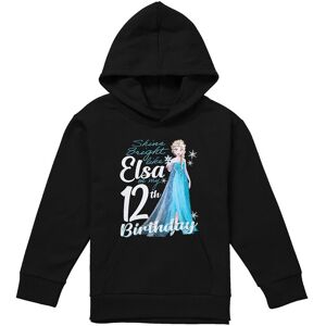 Disney Frozen Bright Like Elsa 12Th Birthday Youth Kids Pull-Over Hoodie, Black Size: 9-11 Years Black 9-11 Years Disney Frozen Bright Like Elsa 12Th Birthday Youth Kids Pull-Over Hoodie, Black Size: 9-11 Years Black 9-11 Years