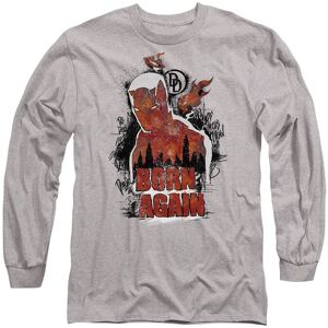 Marvel Daredevil Born Again Matt Murdock Graffiti Long Sleeve T-Shirt, Heather Grey Size: Large Grey L Marvel Daredevil Born Again Matt Murdock Graffiti Long Sleeve T-Shirt, Heather Grey Size: Large Grey L