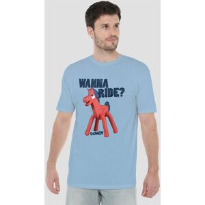 Other Gumby Wanna Ride T-Shirt, Light Blue Size: 2XL Blue 2XL Other Gumby Wanna Ride T-Shirt, Light Blue Size: 2XL Blue 2XL