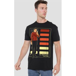 Star Trek All Shes Got Captain T-Shirt, Black Size: 2XL Black 2XL Star Trek All Shes Got Captain T-Shirt, Black Size: 2XL Black 2XL