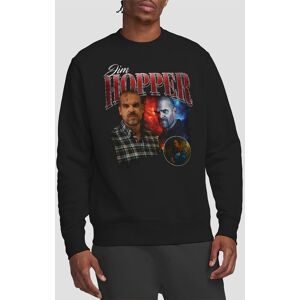 Stranger Things - Season Four Jim Hopper Homage Sweatshirt in Black Size: Medium Black M Stranger Things - Season Four Jim Hopper Homage Sweatshirt in Black Size: Medium Black M