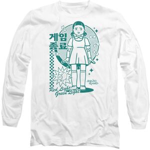 Squid Game - Season Three Red Light Green Light Long Sleeve T-Shirt, White Size: 2XL White 2XL Squid Game - Season Three Red Light Green Light Long Sleeve T-Shirt, White Size: 2XL White 2XL