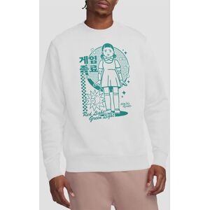 Squid Game - Season Three Red Light Green Light Sweatshirt, White Size: 2XL White 2XL Squid Game - Season Three Red Light Green Light Sweatshirt, White Size: 2XL White 2XL
