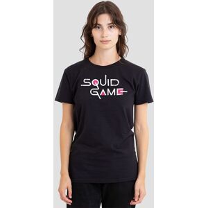 Squid Game Women's Logo T-Shirt, Black Size: 2XL Black 2XL Squid Game Women's Logo T-Shirt, Black Size: 2XL Black 2XL