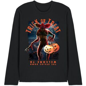 Stranger Things Demogorgon Trick Or Treat Long Sleeve T-Shirt, Black Size: 2XL Black 2XL Stranger Things Demogorgon Trick Or Treat Long Sleeve T-Shirt, Black Size: 2XL Black 2XL