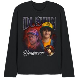 Stranger Things Dustin Homage Long Sleeve T-Shirt, Black Size: 2XL Black 2XL Stranger Things Dustin Homage Long Sleeve T-Shirt, Black Size: 2XL Black 2XL