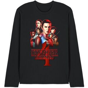 Stranger Things Season Four Poster Long Sleeve T-Shirt, Black Size: Large Black L Stranger Things Season Four Poster Long Sleeve T-Shirt, Black Size: Large Black L