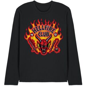Stranger Things Hellfire Flames Long Sleeve T-Shirt, Black Size: 2XL Black 2XL Stranger Things Hellfire Flames Long Sleeve T-Shirt, Black Size: 2XL Black 2XL