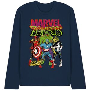Marvel Zombies Last One Standing Long Sleeve T-Shirt, Navy Size: XL Navy XL Marvel Zombies Last One Standing Long Sleeve T-Shirt, Navy Size: XL Navy XL