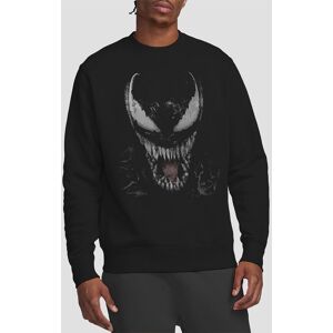 Marvel Venom Brock Large Face Sweatshirt, Black Size: Small Black S Marvel Venom Brock Large Face Sweatshirt, Black Size: Small Black S
