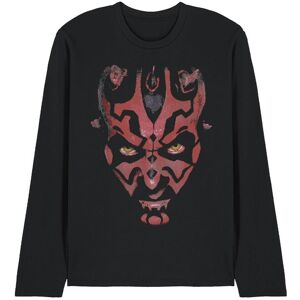 Star Wars Darth Maul Large Face Long Sleeve T-Shirt, Black Size: 2XL Black 2XL Star Wars Darth Maul Large Face Long Sleeve T-Shirt, Black Size: 2XL Black 2XL
