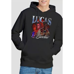 Stranger Things Lucas Homage Hoodie, Black Size: XL Black XL Stranger Things Lucas Homage Hoodie, Black Size: XL Black XL