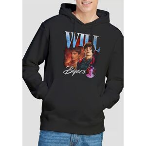 Stranger Things Will Homage Hoodie, Black Size: Medium Black M Stranger Things Will Homage Hoodie, Black Size: Medium Black M