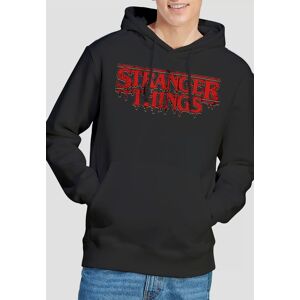 Stranger Things Retro Drippy Logo Hoodie, Black Size: XL Black XL Stranger Things Retro Drippy Logo Hoodie, Black Size: XL Black XL