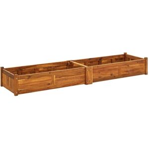 Berkfield Home Garden Raised Bed Acacia Wood 200x50x25 cm in Brown Size: 200 x 50 x 25 cm Brown 200 x 50 x 25 cm Berkfield Home Garden Raised Bed Acacia Wood 200x50x25 cm in Brown Size: 200 x 50 x 25 cm Brown 200 x 50 x 25 cm