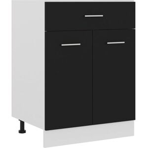 Berkfield Home Drawer Bottom Cabinet Black 60x46x81.5 cm Engineered Wood Black 60x46x81.5 cm Berkfield Home Drawer Bottom Cabinet Black 60x46x81.5 cm Engineered Wood Black 60x46x81.5 cm