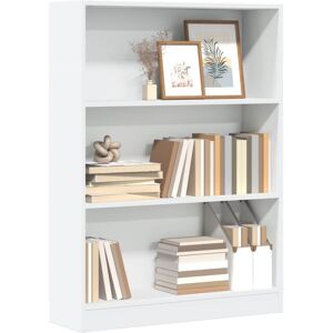 Berkfield Home Bookcase White 80x24x109 cm Engineered Wood Size: 80 x 24 x 109 cm White 80 x 24 x 109 cm Berkfield Home Bookcase White 80x24x109 cm Engineered Wood Size: 80 x 24 x 109 cm White 80 x 24 x 109 cm