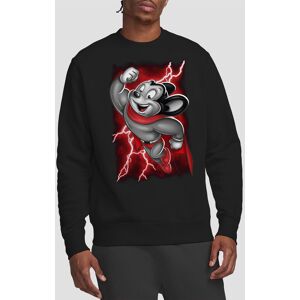 Paramount Home Entertainment Mighty Mouse Mighty Storm Crew Sweatshirt, Black Size: Small Black S Paramount Home Entertainment Mighty Mouse Mighty Storm Crew Sweatshirt, Black Size: Small Black S