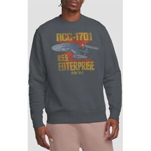 Star Trek Ncc1701 Crew Sweatshirt, Charcoal Size: 2XL Charcoal 2XL Star Trek Ncc1701 Crew Sweatshirt, Charcoal Size: 2XL Charcoal 2XL
