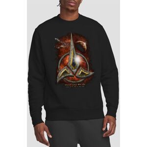 Star Trek Klingon Crest Crew Sweatshirt, Black Size: 2XL Black 2XL Star Trek Klingon Crest Crew Sweatshirt, Black Size: 2XL Black 2XL