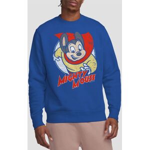 Paramount Home Entertainment Mighty Mouse Mighty Circle Crew Sweatshirt, Royal Blue Size: 2XL Royal 2XL Paramount Home Entertainment Mighty Mouse Mighty Circle Crew Sweatshirt, Royal Blue Size: 2XL Royal 2XL