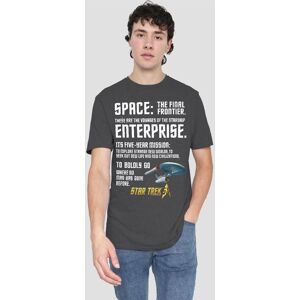 Star Trek Intro-Adult Heather, Black in Charcoal Size: Medium Charcoal M Star Trek Intro-Adult Heather, Black in Charcoal Size: Medium Charcoal M