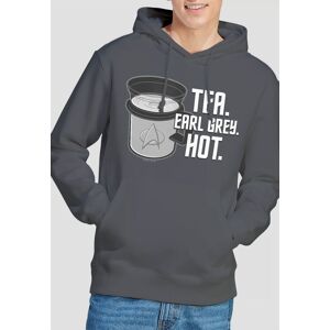 Star Trek Earl Grey Hoddie, Charcoal Size: Small Charcoal S Star Trek Earl Grey Hoddie, Charcoal Size: Small Charcoal S