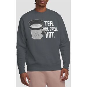 Star Trek Earl Grey Crew Sweatshirt, Charcoal Size: 2XL Charcoal 2XL Star Trek Earl Grey Crew Sweatshirt, Charcoal Size: 2XL Charcoal 2XL