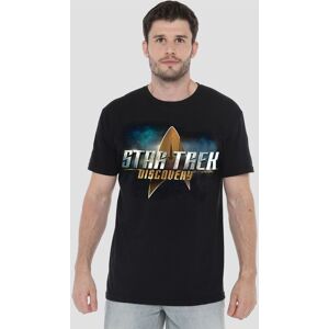 Star Trek Discovery Discovery Logo Unisex T-Shirt, Black Size: 3XL Black 3XL Star Trek Discovery Discovery Logo Unisex T-Shirt, Black Size: 3XL Black 3XL