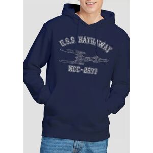 Star Trek Hathaway Athletic Unisex Hoodie, Navy Size: Small Navy S Star Trek Hathaway Athletic Unisex Hoodie, Navy Size: Small Navy S