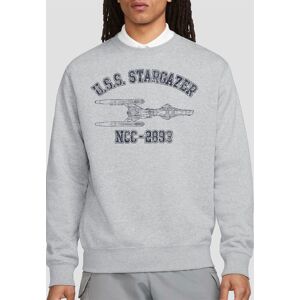Star Trek Stargazer Athletic Crew Sweatshirt, Athletic Heather in Light Grey Size: Small Light Grey S Star Trek Stargazer Athletic Crew Sweatshirt, Athletic Heather in Light Grey Size: Small Light Grey S