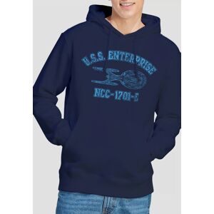 Star Trek Enterprise E Athletic Unisex Hoodie, Navy Size: Medium Navy M Star Trek Enterprise E Athletic Unisex Hoodie, Navy Size: Medium Navy M