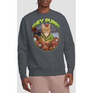 Star Trek The Purr Crew Sweatshirt, Charcoal Size: 2XL Charcoal 2XL Star Trek The Purr Crew Sweatshirt, Charcoal Size: 2XL Charcoal 2XL