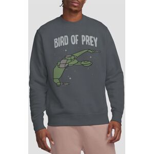 Star Trek The Bird Of War Crew Sweatshirt, Charcoal Size: 2XL Charcoal 2XL Star Trek The Bird Of War Crew Sweatshirt, Charcoal Size: 2XL Charcoal 2XL