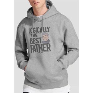 Star Trek Logically The Best Father Unisex Hoodie, Athletic Heather in Light Grey Size: Large Light Grey L Star Trek Logically The Best Father Unisex Hoodie, Athletic Heather in Light Grey Size: Large Light Grey L