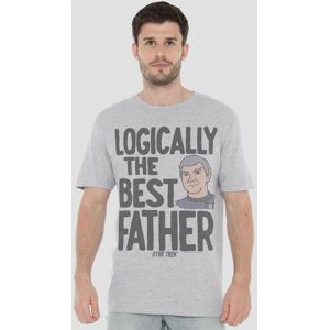 Star Trek Logically The Best Father Unisex Adult T-Shirt, Athletic Heather in Light Grey Size: 4XL Light Grey 4XL Star Trek Logically The Best Father Unisex Adult T-Shirt, Athletic Heather in Light Grey Size: 4XL Light Grey 4XL