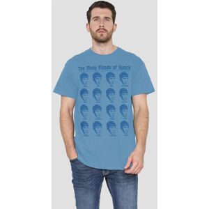 Star Trek Many Moods Of Spock T-Shirt, Carolina Blue Size: 3XL Blue 3XL Star Trek Many Moods Of Spock T-Shirt, Carolina Blue Size: 3XL Blue 3XL