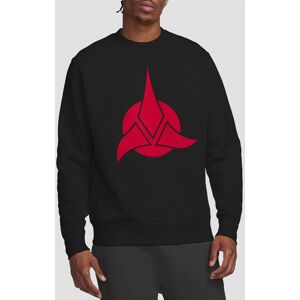 Star Trek Klingon Logo Crew Sweatshirt, Black Size: XL Black XL Star Trek Klingon Logo Crew Sweatshirt, Black Size: XL Black XL