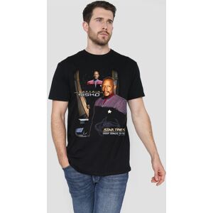 Star Trek Captain Sisko T-Shirt, Black Size: Medium Black M Star Trek Captain Sisko T-Shirt, Black Size: Medium Black M