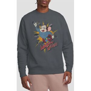 Paramount Home Entertainment Mighty Mouse Break Through Crew Sweatshirt, Charcoal Size: 2XL Charcoal 2XL Paramount Home Entertainment Mighty Mouse Break Through Crew Sweatshirt, Charcoal Size: 2XL Charcoal 2XL