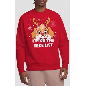 Paw Patrol Skye Nice Christmas List Unisex Crew Sweatshirt, Red Size: Large Red L Paw Patrol Skye Nice Christmas List Unisex Crew Sweatshirt, Red Size: Large Red L