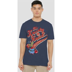 Spongebob Squarepants The Krusty Krab Unisex Adult Heather T-Shirt, Navy Heather Size: 2XL Navy 2XL Spongebob Squarepants The Krusty Krab Unisex Adult Heather T-Shirt, Navy Heather Size: 2XL Navy 2XL