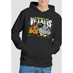 Teenage Mutant Ninja Turtles Tmnt Chillin Like Villains Hoddie, Black Size: Medium Black M Teenage Mutant Ninja Turtles Tmnt Chillin Like Villains Hoddie, Black Size: Medium Black M
